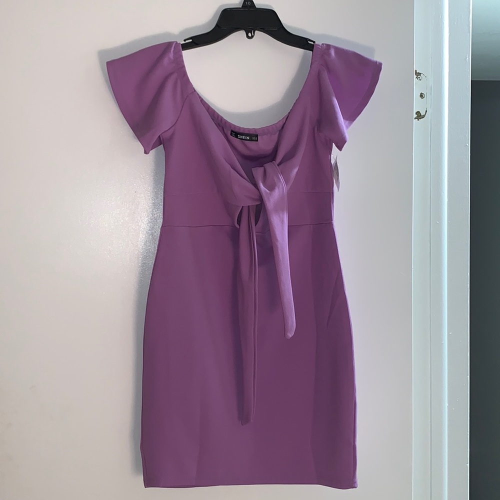 Purple Short Dress
